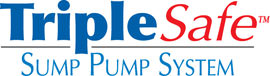 Sump pump system logo for our TripleSafe™, available in areas like Denison