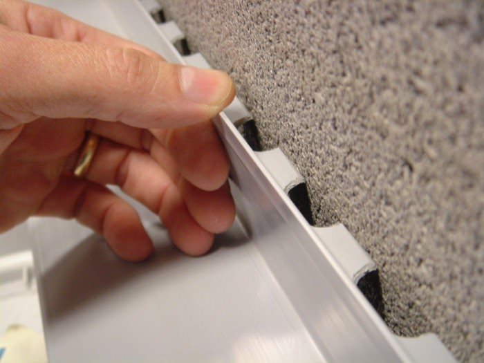 Basement Drainage System with Wall Flange